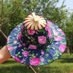 Leichte Sommermütze aus Bambus – süßer faltbarer Sonnenhut