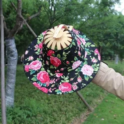 Leichte Sommermütze aus Bambus – süßer faltbarer Sonnenhut