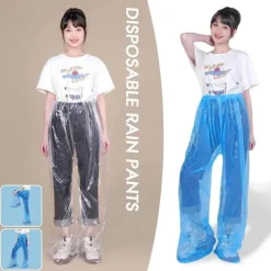 Leichte wasserdichte Einweg-Regenhose für unterwegs
