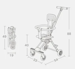 Leichter, faltbarer Kinderwagen – tragbarer Kinderwagen