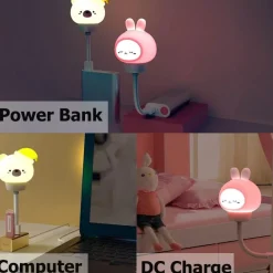 Leuchtende Baby-Nachtlampe – süßes Tierdesign