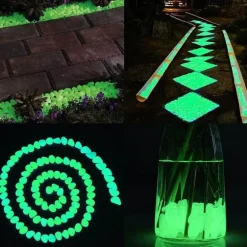 Leuchtende Gartenwegsteine ​​– Leuchtende Landschaftsdekoration