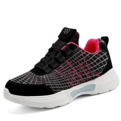 Leuchtende Glasfaser-Sneaker – bequeme wiederaufladbare Schuhe