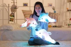 Leuchtender Plüschdelfin – Kreatives Stofftierspielzeug