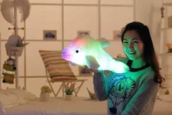 Leuchtender Plüschdelfin – Kreatives Stofftierspielzeug