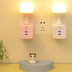 Leuchtendes Nachtlicht mit Fernbedienung – im Dunkeln leuchtende Schlafzimmerlampe