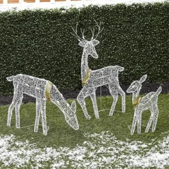 Leuchtendes Rentier – Weihnachtsdekoration für den Garten