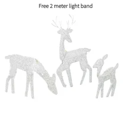 Leuchtendes Rentier – Weihnachtsdekoration für den Garten