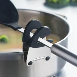 Löffelhalter aus Edelstahl – Kochgeschirr-Clip für einfaches Kochen