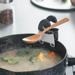 Löffelhalter aus Edelstahl – Kochgeschirr-Clip für einfaches Kochen