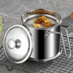 Ölfiltertopf aus Edelstahl – Speiseölsiebbehälter