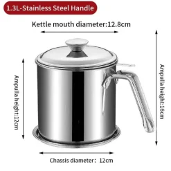 Ölfiltertopf aus Edelstahl – Speiseölsiebbehälter