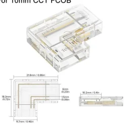 L-förmiger LED-Streifenverbinder - Transparenter Lichtstreifenverbinder