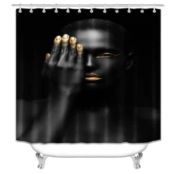 Liberianisches Mädchen Duschvorhang - Lebendiges Badezimmerdekor