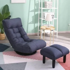 Liegender Bodensessel mit Ottomane – Multifunktionaler Lounge-Sitz