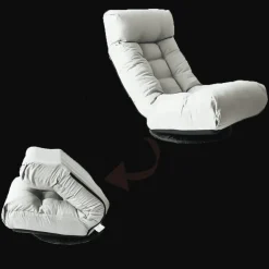 Liegender Bodensessel mit Ottomane – Multifunktionaler Lounge-Sitz