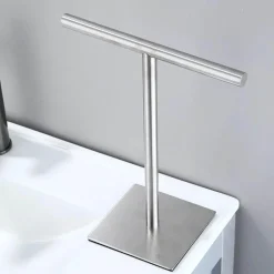 Linden Brass Towel Stand