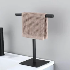 Linden Brass Towel Stand