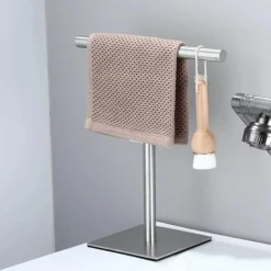 Linden Brass Towel Stand