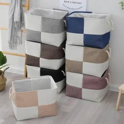 Linen Storage Basket - Stylish Home Organizer