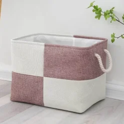 Linen Storage Basket - Stylish Home Organizer