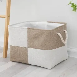 Linen Storage Basket - Stylish Home Organizer