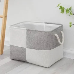 Linen Storage Basket - Stylish Home Organizer