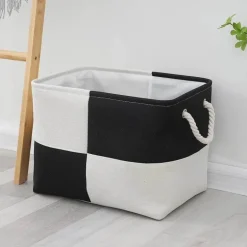 Linen Storage Basket - Stylish Home Organizer