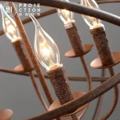 Loft Hanging Globe Iron Bird Cage Light - Modern Pendant Lamp