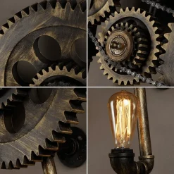 Loft Style Edison Wall Sconce - Industrial Iron Water Lamp Decor