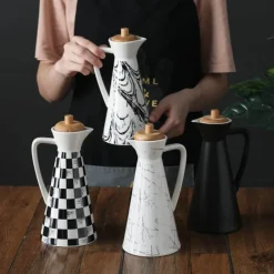 Ölspender aus Keramik – Stilvolle Küchenflasche