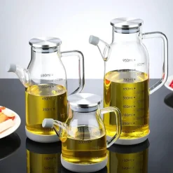 Ölspenderflasche aus Glas – reines Messskalen-Design