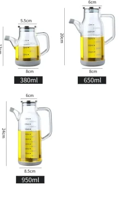 Ölspenderflasche aus Glas – reines Messskalen-Design