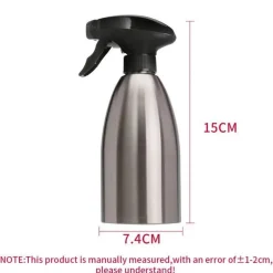 Ölsprüher aus Edelstahl – 500 ml Gewürzflasche zum Kochen