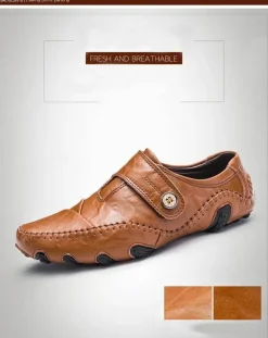 Lässige Lederschuhe für Herren im britischen Stil