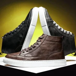 Lässige Lederstiefel für den Herbst - Frostschutz-Winterschuhe