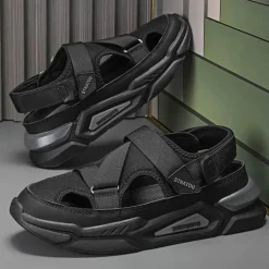 Lässige Sommersandalen aus Leder – Rutschfester Outdoor-Komfort