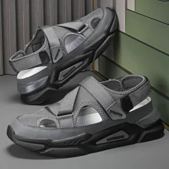 Lässige Sommersandalen aus Leder – Rutschfester Outdoor-Komfort