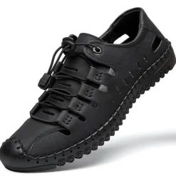 Lässige Strandsandale aus flexiblem Leder