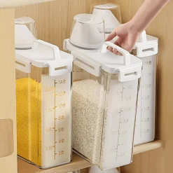 Luftdichte Vorratsbehälter für Lebensmittel – 4er-Pack mit Klappdeckel