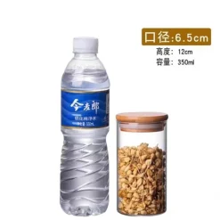 Luftdichte Vorratsgläser aus Bambusglas – Küchenorganizer