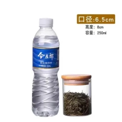 Luftdichte Vorratsgläser aus Bambusglas – Küchenorganizer