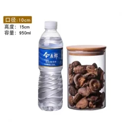 Luftdichte Vorratsgläser aus Bambusglas – Küchenorganizer