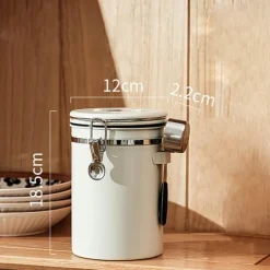 Luftdichter Vorratsbehälter aus Edelstahl – langlebiges, elegantes Design