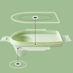 Luftdichter Vorratsbehälter für Lebensmittel – Messbarer Küchen-Organizer