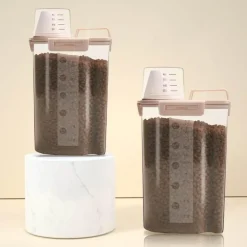 Luftdichter Vorratsbehälter für Lebensmittel – Messbarer Küchen-Organizer