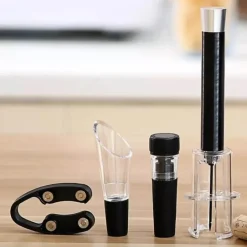 Luftdruck-Weinöffner-Set – Werkzeug zum einfachen Entfernen des Korkens