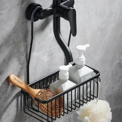 Lume Hanging Shower Caddy - Bathroom Organizer and Storage Solution