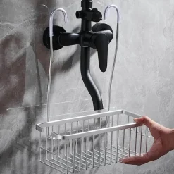 Lume Hanging Shower Caddy - Bathroom Organizer and Storage Solution