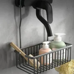 Lume Hanging Shower Caddy - Bathroom Organizer and Storage Solution